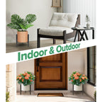 Plant Stand Indoor Adjustable, Metal Modern Indoor Plant Stand, Heavy Duty Plant Stands Outdoor Corner, Stable Plant Holder, Fits 8 To 12 Inches Pots, Black, 1 Pack, Pot & Plant Not Included
