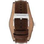Fossil Men'S Watch, Coachman Quartz Stainless Steel And Chronograph Leather Watch For Men