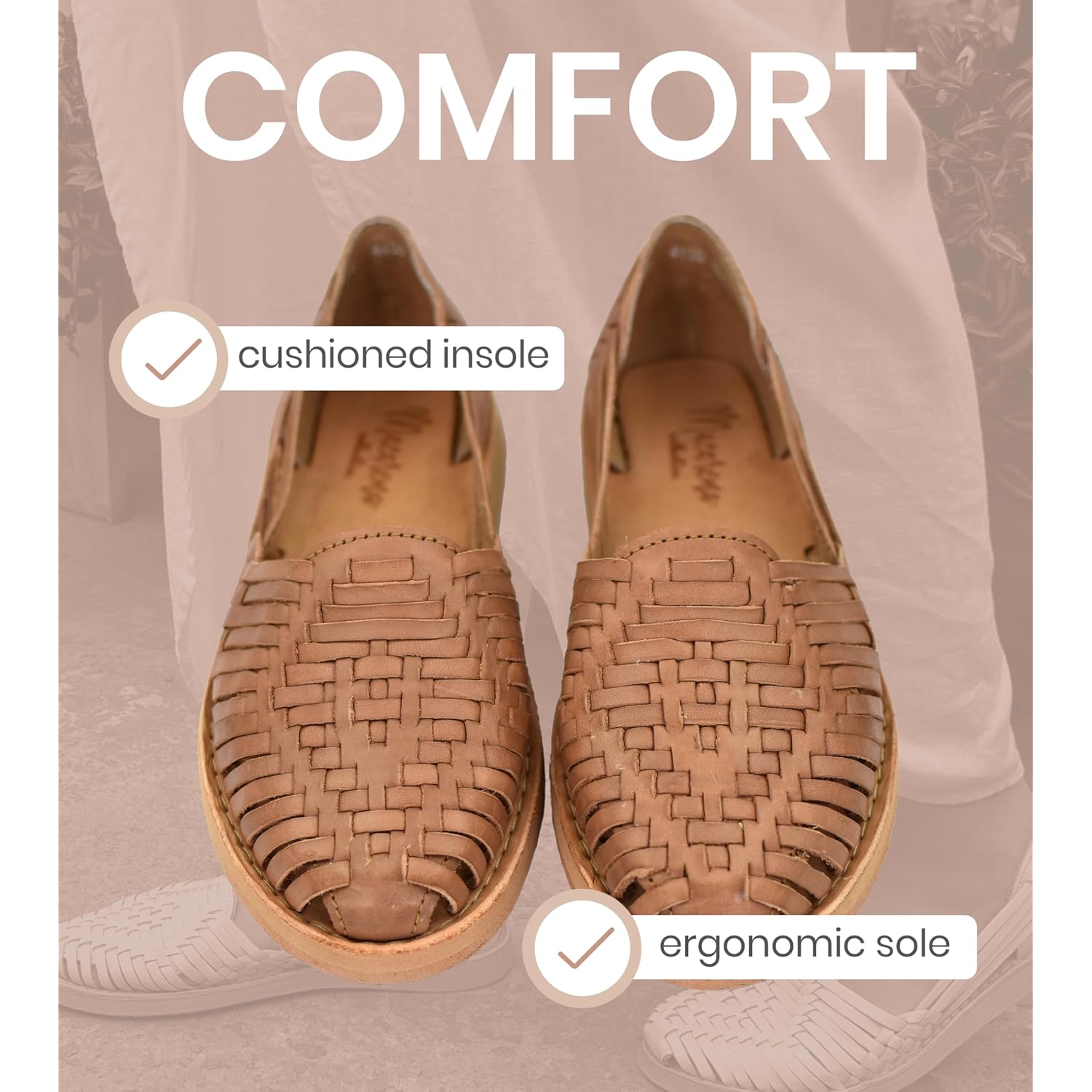 Macarena Collection Womens Shoes Leather Sandals For Women | Huarache Handmade Mexican Sandals | Comfortable & Stylish Womens Sandals 4150