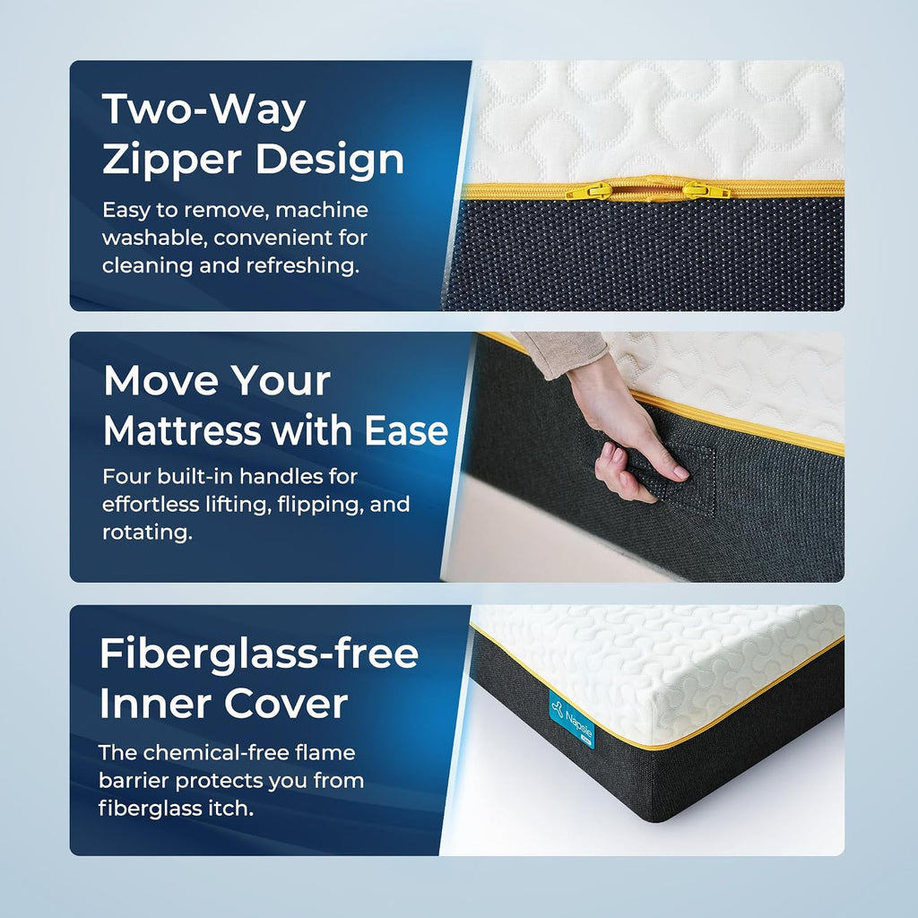 12 Inch Full Mattress, Cooling Memory Foam Mattress In A Box, Full Size Mattress For Pressure Relief And Cool Sleep, Medium Plush, Certipur-Us Certified