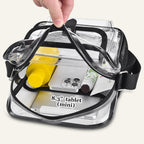 SPODEARS Clear Crossbody Bag for Stadium, Concert, Festival & More - Adjustable Shoulder Strap & Bottle Holder