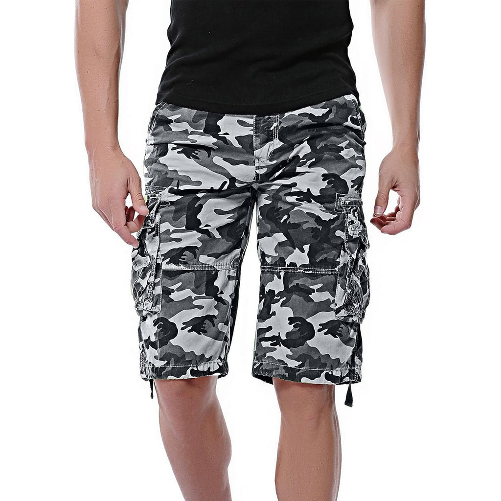 Men'S Camo Cargo Shorts Cotton