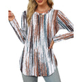 Ofeefan Long Sleeve Shirts For Women Crewneck Basic Tunic Tops Loose Fit Dressy Early Fall Fashion Clothes 2026