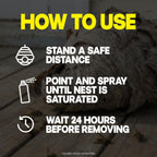 Raid Wasp & Hornet Killer Spray, Kills The Entire Nest, For Paper Wasps, Yellow Jackets, Mud Daubers, And More, 17.5 Oz