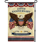 4Th Of July Decorations - 250Th Anniversary Garden Flag | Fourth Of July Decor Patriotic Usa Banner,1776-2026 America Merchandise Accessories For Garden Yard Porch Patio Lawn Outdoor Outside