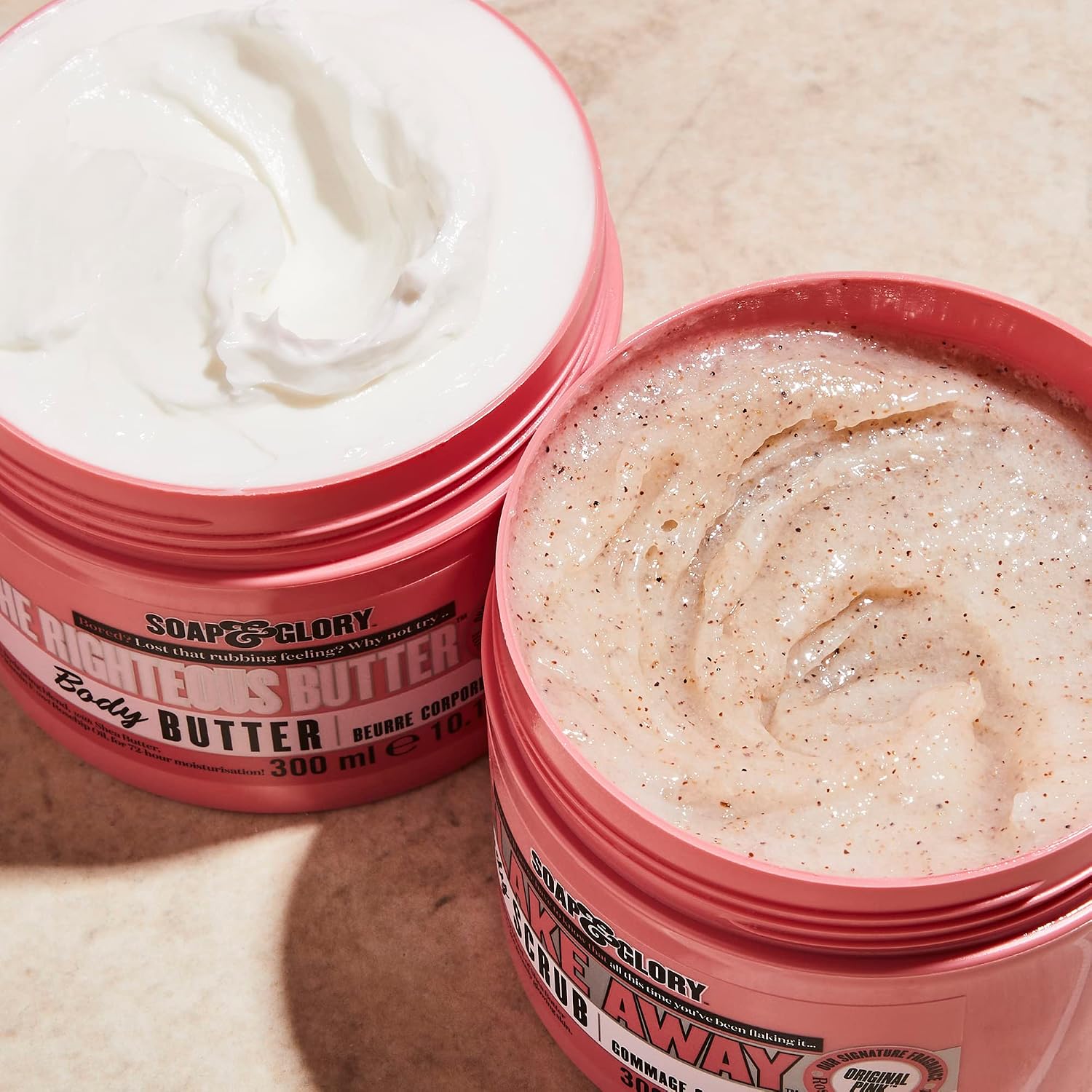 Soap & Glory The Righteous Body Butter - Hydrating Body Moisturizer For Dry Skin With Shea Butter, Vitamin E & Aloe Vera - Rich Lotion For Women - Vegan & Cruelty Free (10.1 Fl Oz)