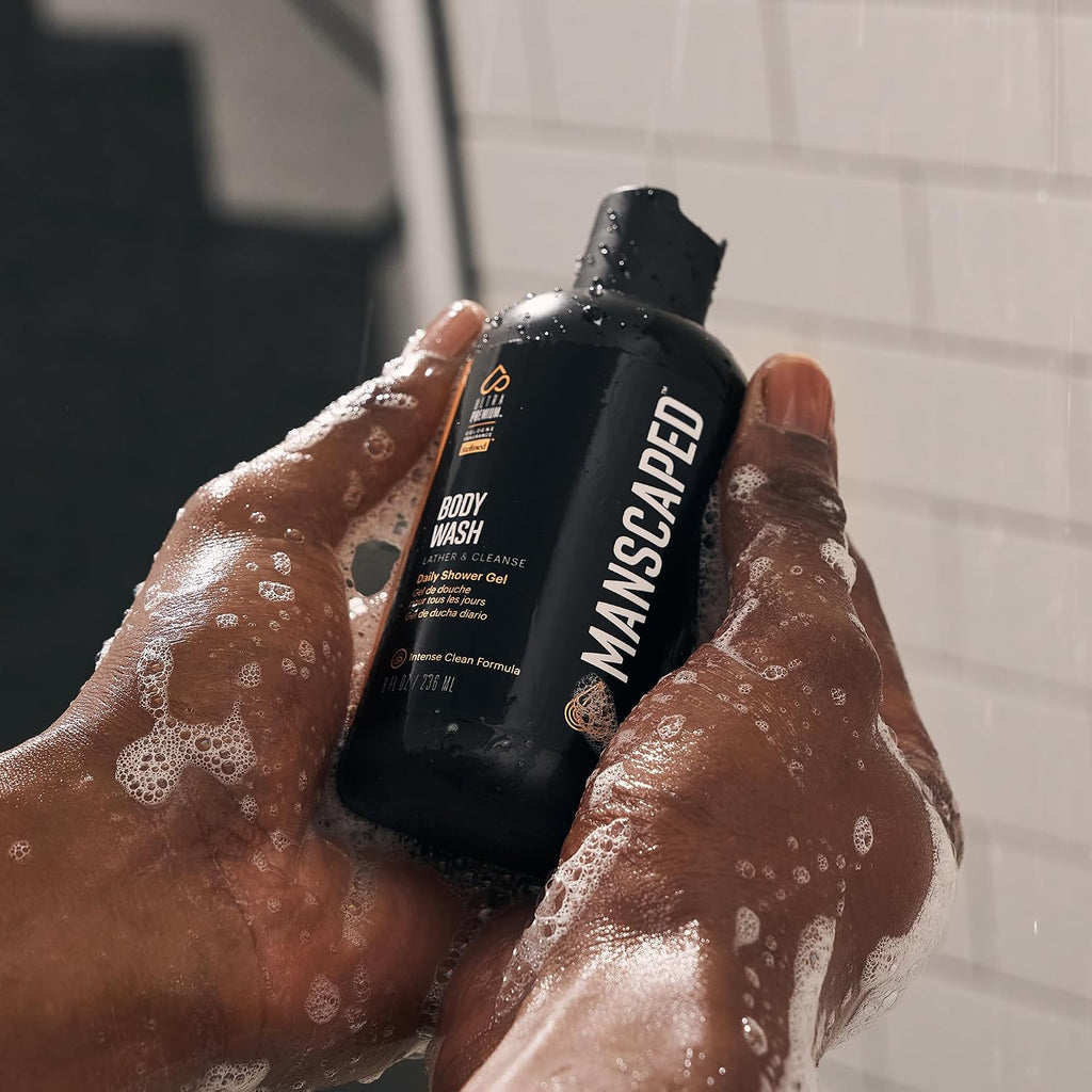 Manscaped® Fresh Start Kit, Men’S Daily Shower & Deodorant Set With Body Wash (8Oz), 2-In-1 Shampoo & Conditioner (8Oz), Crop Preserver® Ball Deodorant (6Oz) – Hydrating, Anti-Chafing, Refined® Scent