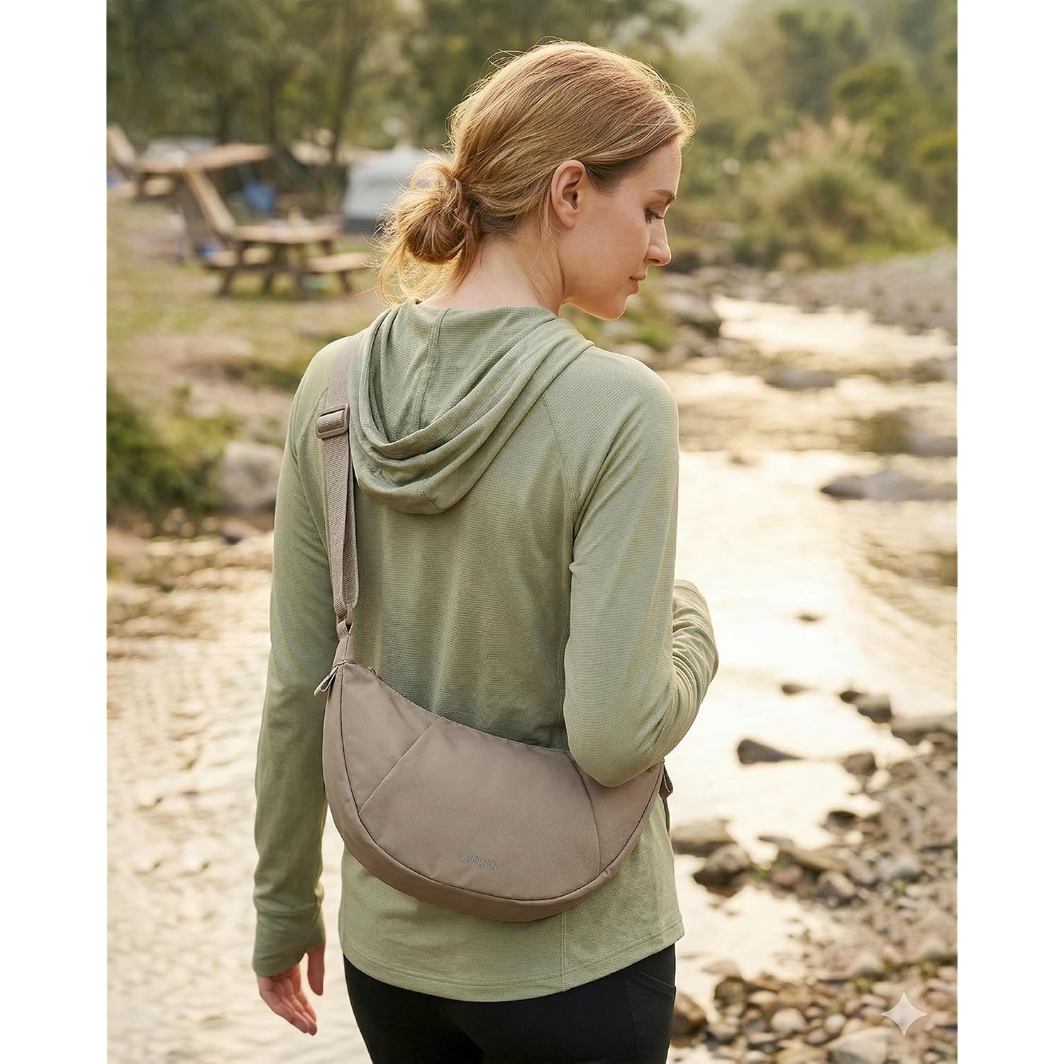 Crossbody Bag Lightweight Water Resistant Shoulder Bag Anti-Theft Handbag For Travel Daily Work Shopping