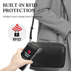 befen Genuine Leather Crossbody Bags for Women, Purses with Built in RFID Wallet Woman Camera Shoulder Bag Handbags | Genuine Leather, Built in RFID Wallet, Genuine Leather, Built in RFID Wallet