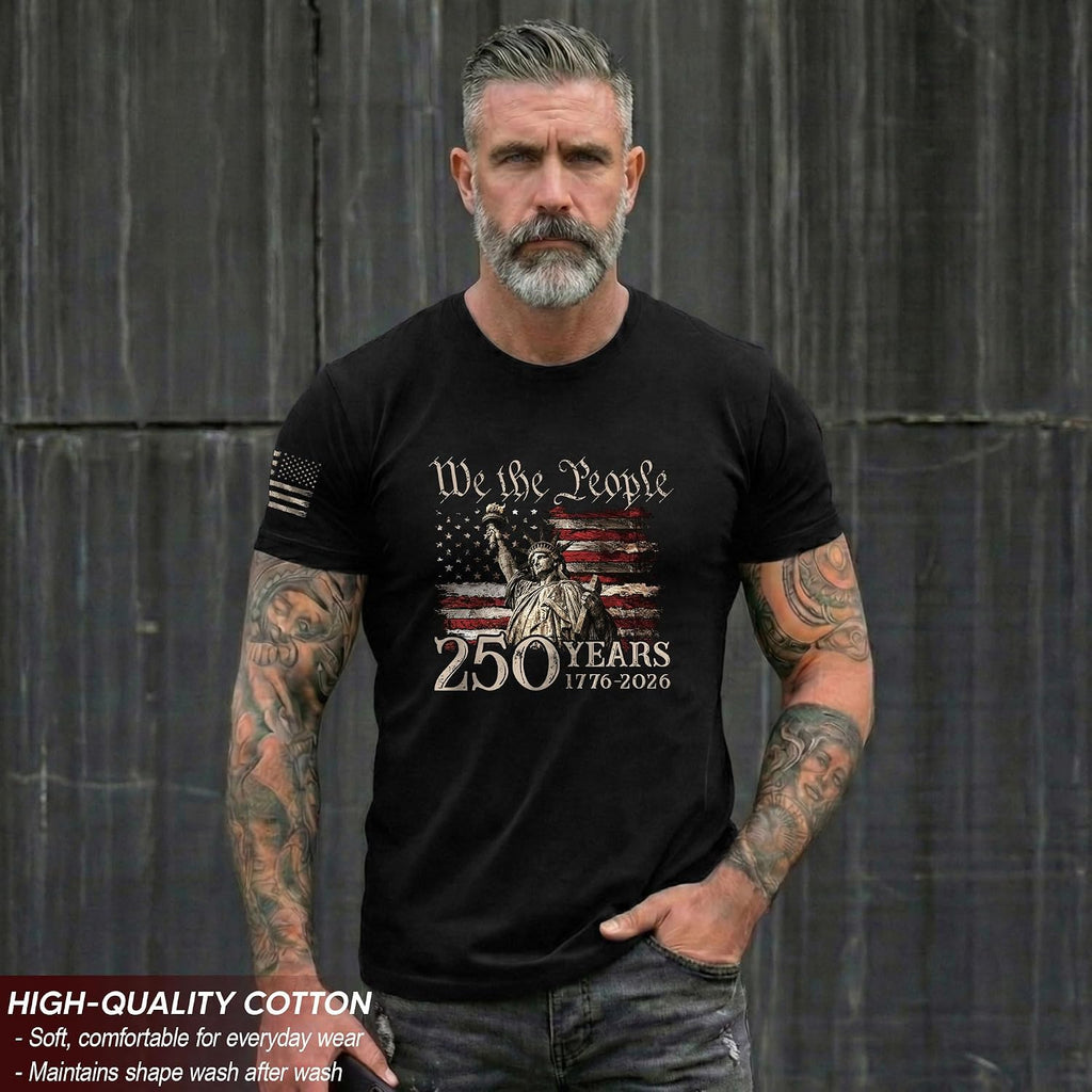 American 250Th Anniversary Shirts, Mens Patriotic Shirts | Celebrate 250 Years Of History With These Patriotic Shirts, Featuring Vintage Designs And Soft, Comfortable Fabric.