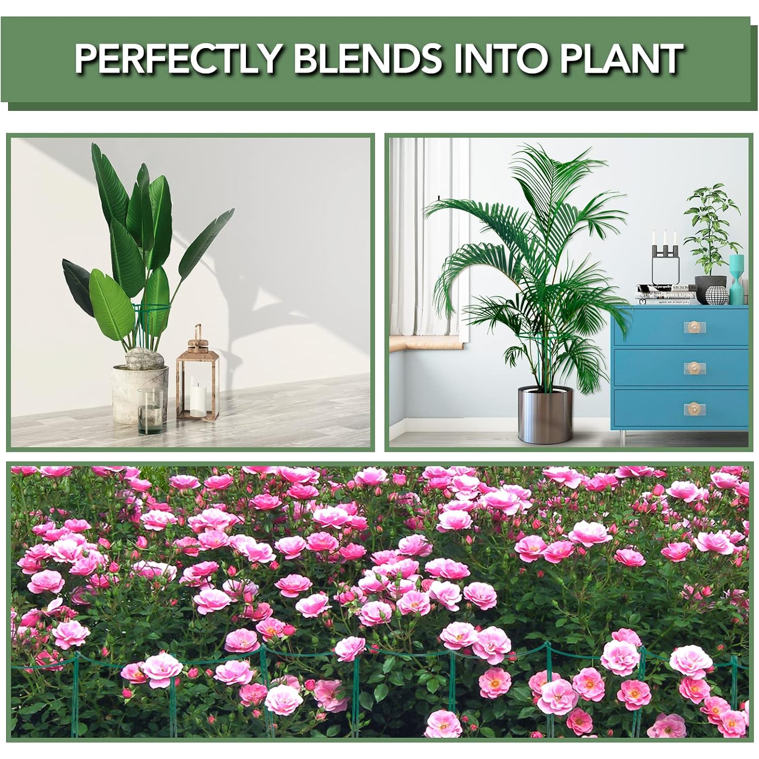 12 Pack 16 Inch Metal Plant Support Stakes For Outdoor Plants And Flowers | Peony Cages And Supports, Flower Stakes, Includes 15 Pcs Twist Ties, Sturdy, Rust-Proof, Easy To Install, Durable