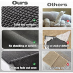 TYUU Bathroom Rugs Non Slip Washable, Super Absorbent Thin Bath Mat Small Quick Dry Low Pile Bathroom Rug, Dark Grey 16"x24"