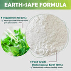 Diatomaceous Earth Food Grade Powder With Peppermint - Crawling Insect Killer For Bed Bugs, Roaches, Ants, Fleas - Indoor & Outdoor Pest Control | Family & Pet Safe | 1 Lb