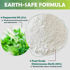 Diatomaceous Earth Food Grade Powder With Peppermint - Crawling Insect Killer For Bed Bugs, Roaches, Ants, Fleas - Indoor & Outdoor Pest Control | Family & Pet Safe | 1 Lb