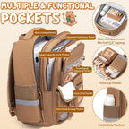 Fimibuke Capybara Backpack For School Girls, 30Pcs Capybara School Supplies | Stationery Set With Bookbag Pencil Case Pins Gel Pens Pencils Notebooks For Back To School Kindergarten Elementary Student