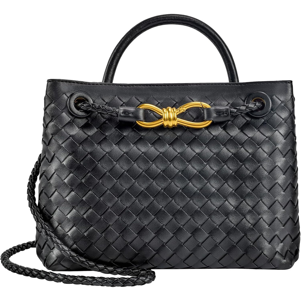 Woven Tote Bag for Women Leather Shoulder Handbag Designer Top Handle Purses