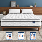 Vesgantti Queen Size Mattress 12 Inch, Cool Sleep Hybrid Mattress In A Box