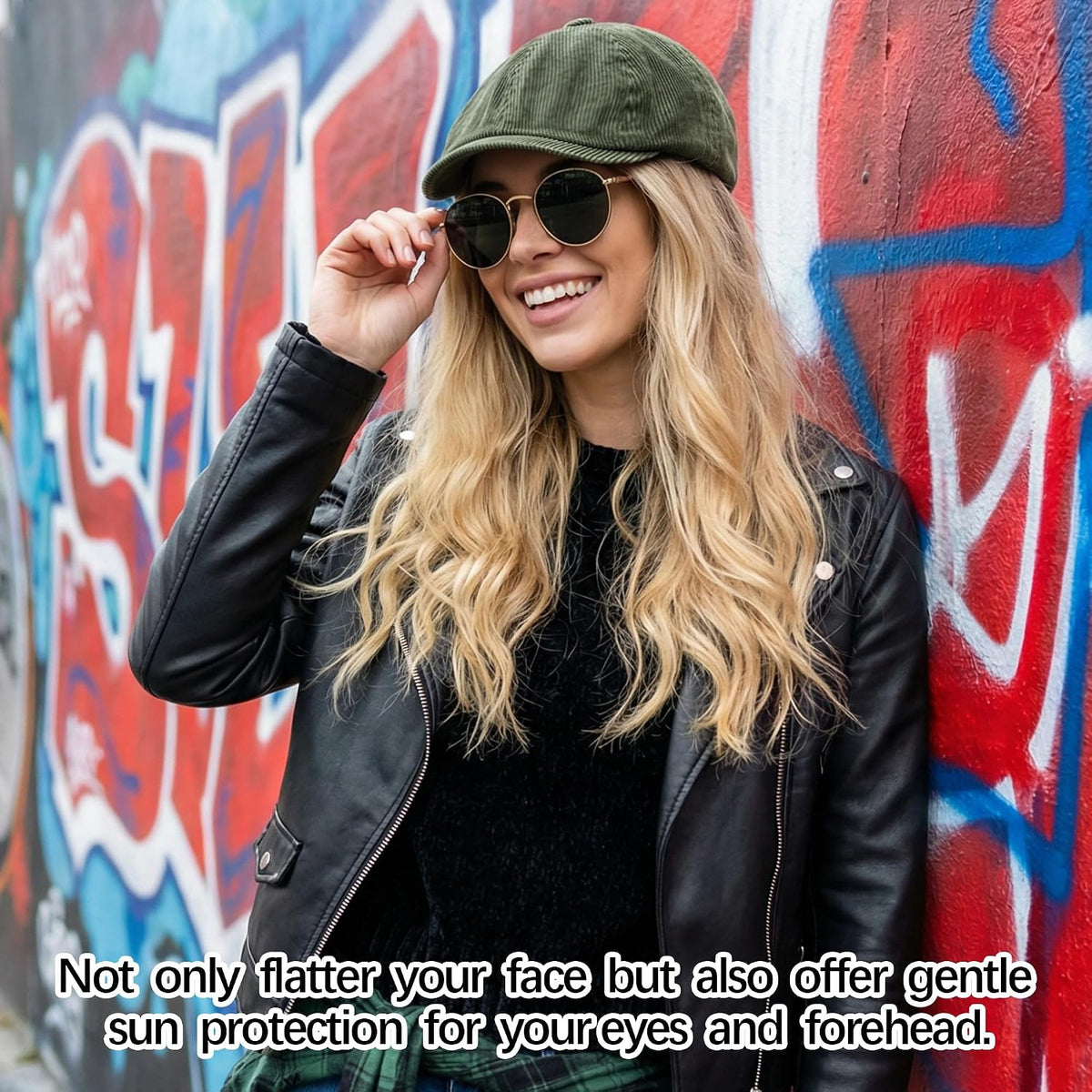 Women’S Vintage Corduroy Newsboy Cap, Elastic French Peaked Beret Distressed Artist Painters Hat For Jazz Dancing Streetwear
