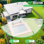 Retractable Garden Hose Reel, 1/2 In X 100 Ft Automatic Slow Rewind System & Any Length Lock, Heavy Duty Wall-Mounted Hose Reel With 180° Swivel Bracket,10-Pattern Nozzle For Outside Watering,Cleaning
