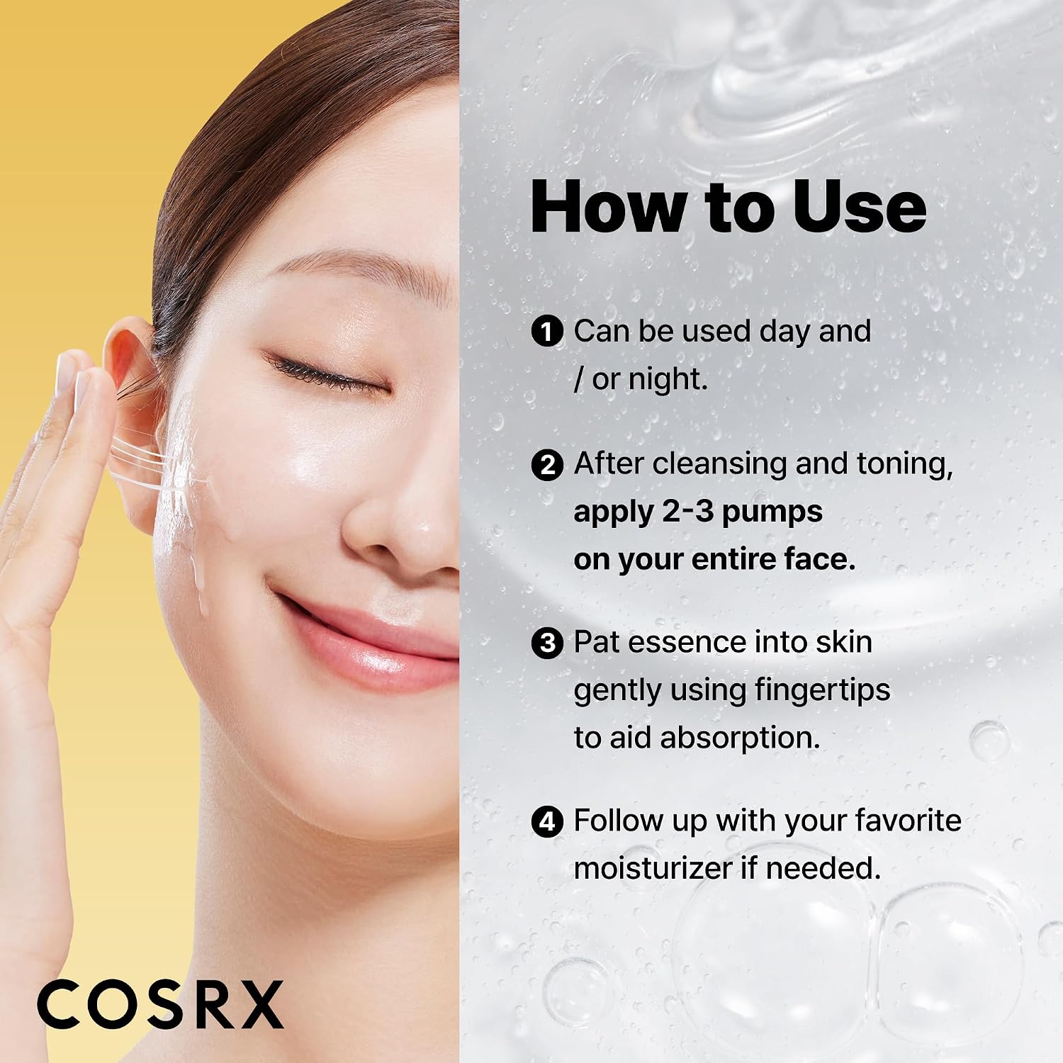Cosrx Snail Mucin 96% Repairing Serum, Hydrating Serum For Face With Snail Secretion Filtrate For Dull Skin & Fine Lines, 100Ml, Korean Skin Care