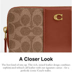 Coach womens Slim Accordion Zip