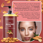 Essentially Kates Sweet Almond Oil 16.9 Fl Oz - 100% Pure And Natural And Cold Pressed