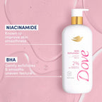 Dove Serum Body Wash Skin Replenish Smooths Skin With Niacinamide & Bha Serum 18.5 Fl Oz