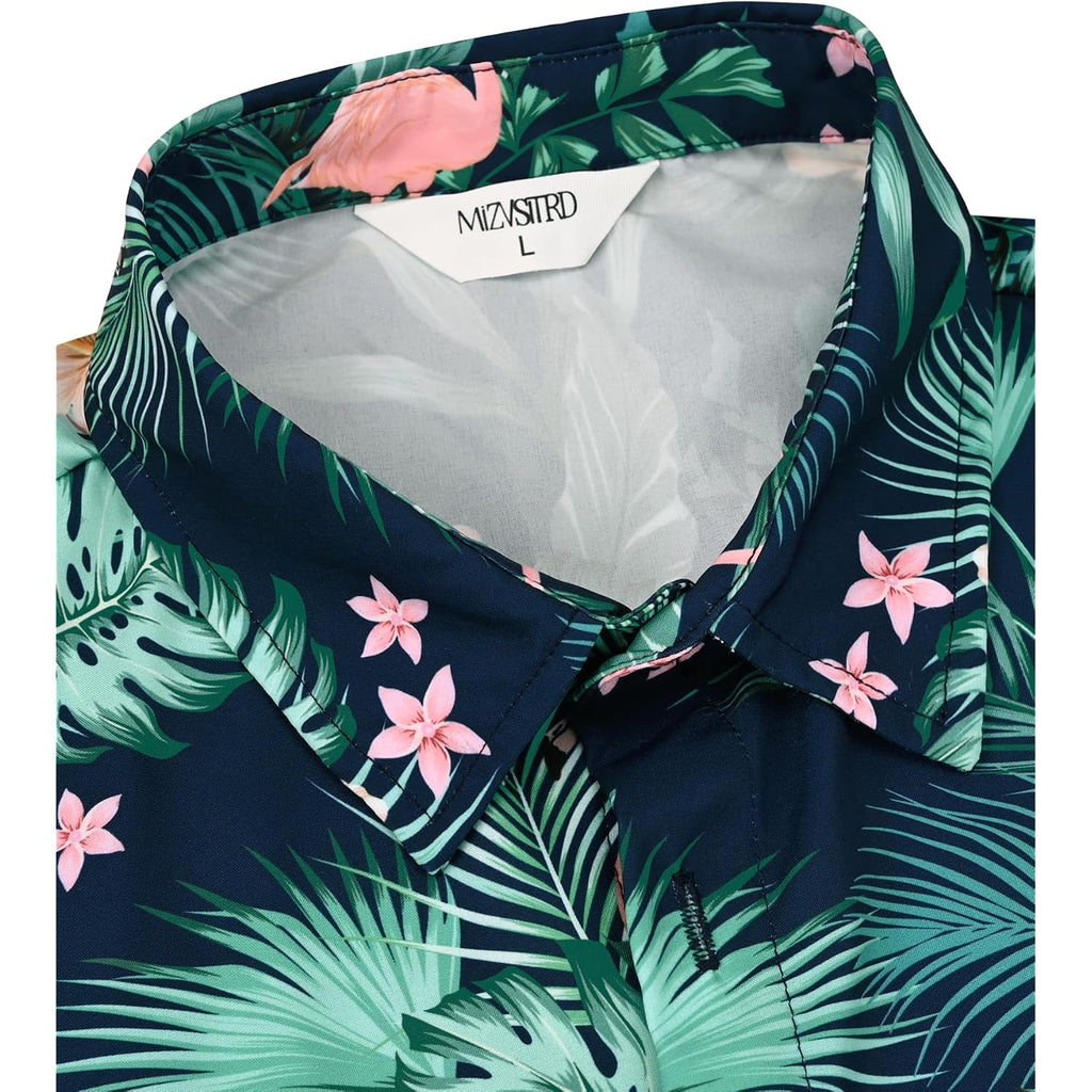 Hawaiian Shirt For Men Tropical Shirts Summer Beach Button Down Short Sleeve Luau Aloha Floral Cruise Vacation Outfit 2026