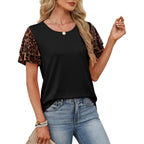 Wiholl Womens Summer Tops Trendy Ruffle Sleeve Shirts Casual Chiffon Blouses Beach Vacation Clothes