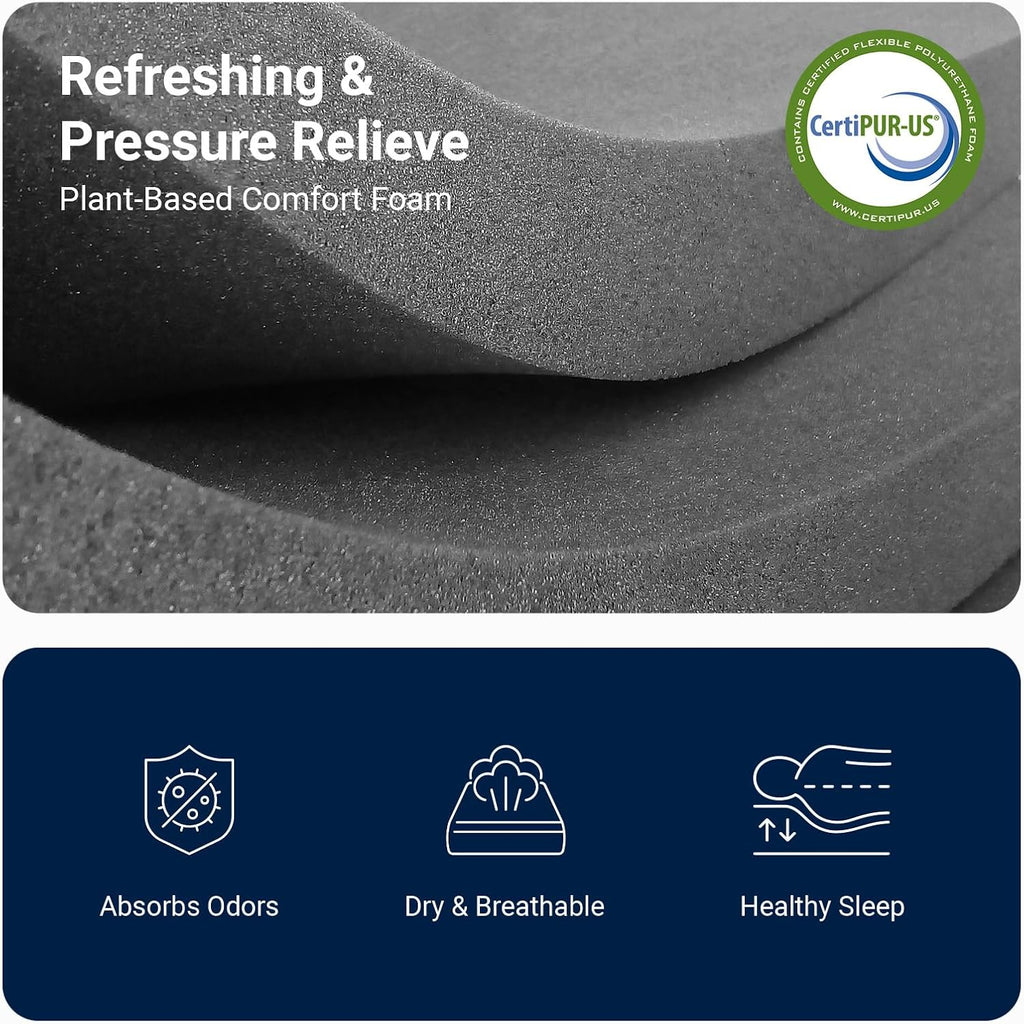 Avenco Twin Mattress, 6 Inch Twin Size Mattress, Gel Memory Foam Mattresses For Cooling Night Sleep & Pressure Relief, Colchones Fiberglass Free Certipur-Us Certified
