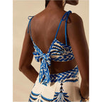 Soly Hux Women'S Summer Maxi Dress Boho Print Tie Shoulder Spaghetti Strap Cut Out Tie Back Cami Dresses Sundress