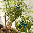 Perszen Plant Support Clips, 80 Pcs Gentle Flower Plant Clamps For Supporting Vine Climbing Plants, Gardening Lever Loop Gripper Clips Help Stems Vines Grow Straight Upright, 2 Sizes In One Pack