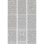 9 Sheets Christmas Snowflake Nail Art Stickers, Winter Romance Nail Decals, White Reindeer 3D Self-Adhesive Nail Sticker, Holiday DIY Manicure Decoration Supplies Accessories for Women Girls