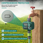 Sprinkler Timer: Programmable Hose Timer With Rain Delay/Manual/Automatic Watering System, Water Timers For Garden Hose, Digital Drip Irrigation For Yard Lawn Outdoor（1 Outlet）