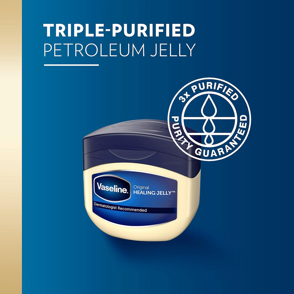 Vaseline Petroleum Jelly Original 3 Count Provides Dry Skin Relief And Protects Minor Cuts Dermatologist Recommended And Locks In Moisture 13Oz