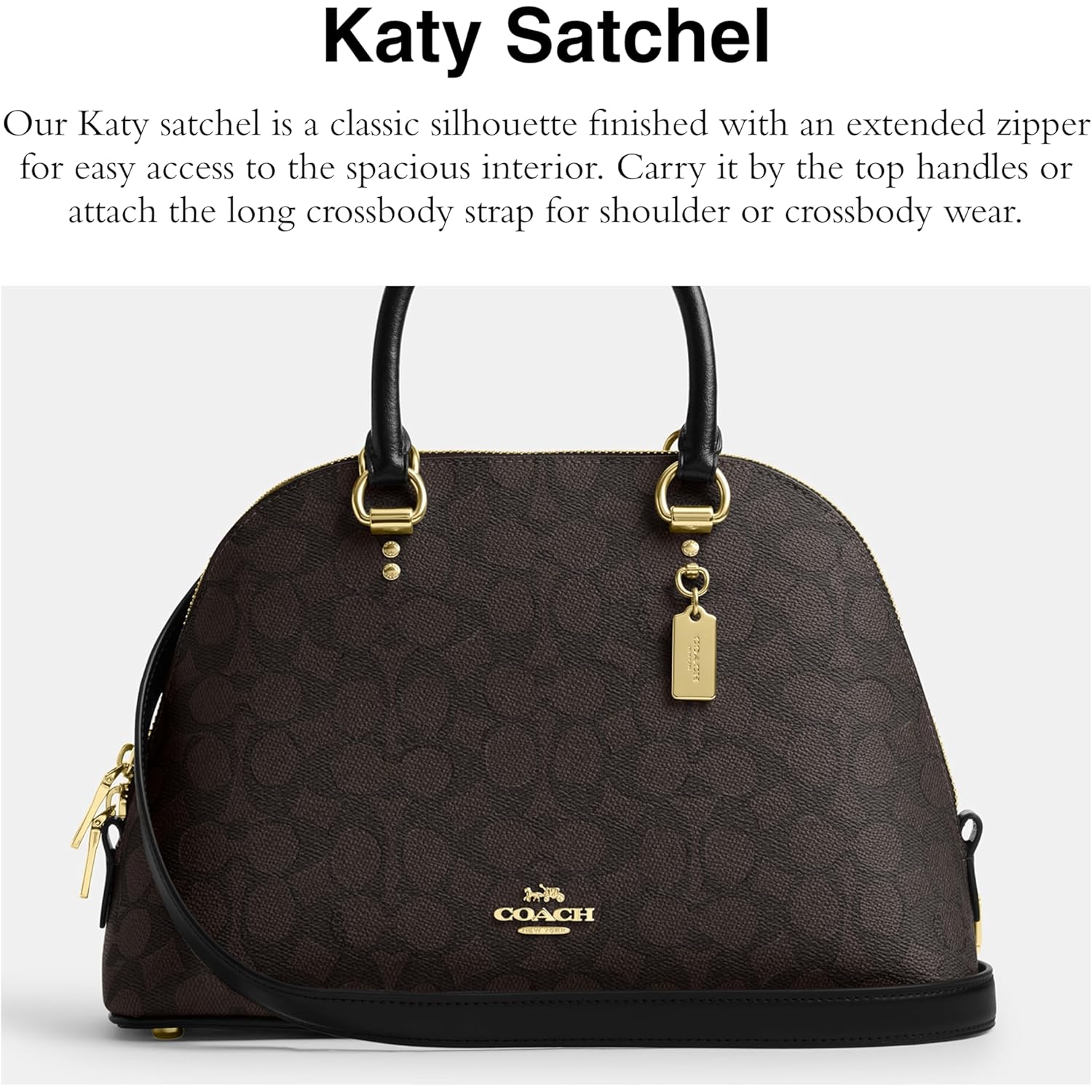 COACH Unisex Katy Satchel
