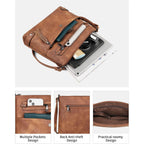 Large Crossbody Purses For Women Crossbody Bag, Designer Leather Cross Body Purses Multi Pocket Shoulder Bag