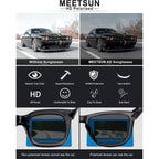 MEETSUN Polarized Sunglasses for Women Men Classic Retro Trendy Designer Style