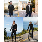 33,000Ft Women'S Lightweight Softshell Jacket Fleece Lined Windbreaker Waterproof Warm Jacket For Running Golf Hiking