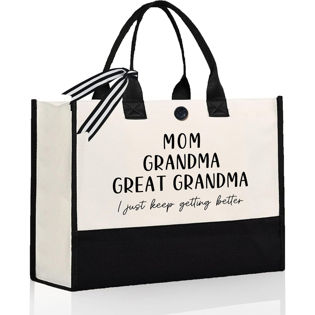 Great Grandma Gifts, Mothers Day Birthday Gifts for Grandma from Grandchildren, Functional Large Capacity Tote Bag, Mom Grandma Great Grandma Bag, Present for Grandmother, Grandparents