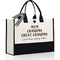 Great Grandma Gifts, Mothers Day Birthday Gifts for Grandma from Grandchildren, Functional Large Capacity Tote Bag, Mom Grandma Great Grandma Bag, Present for Grandmother, Grandparents