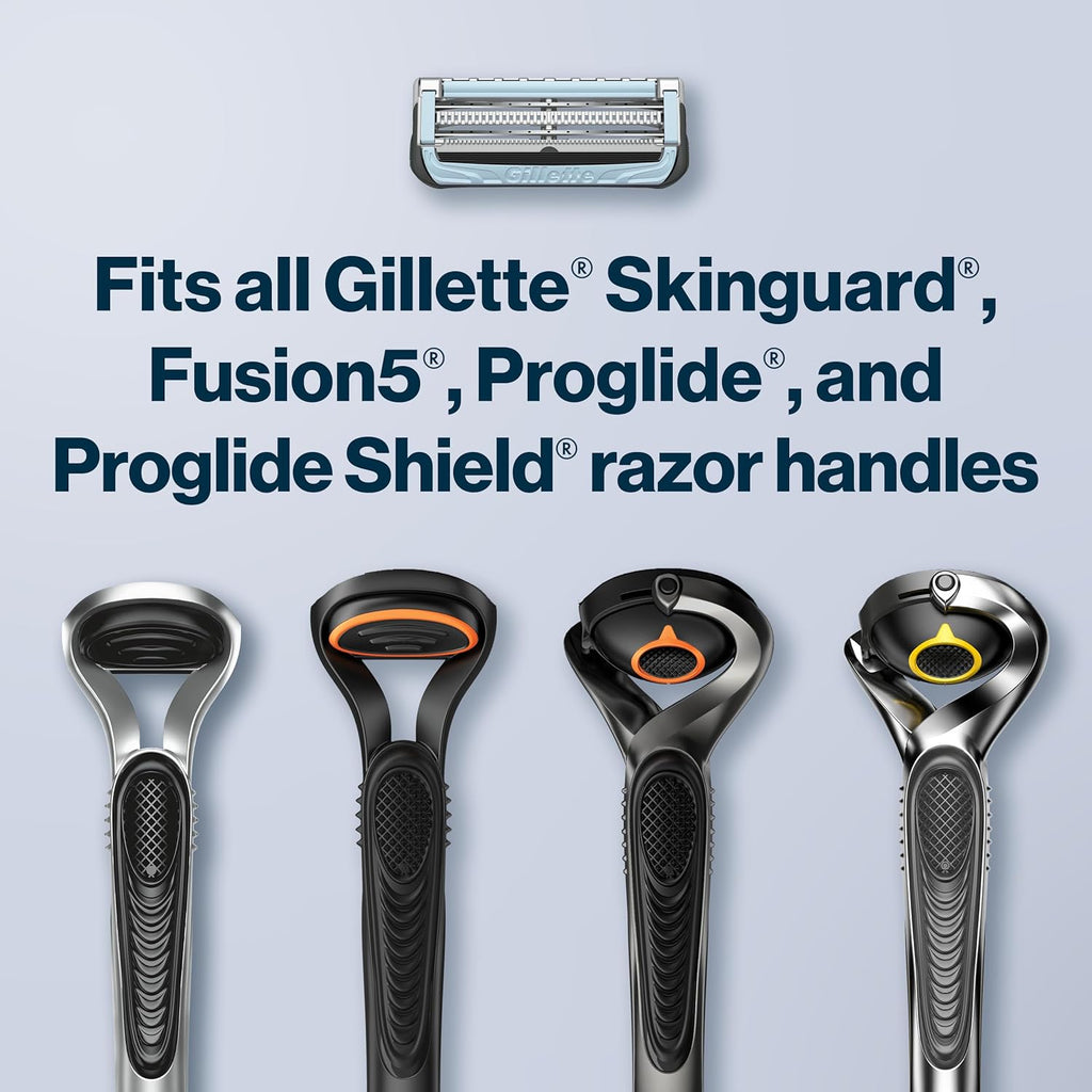 Gillette SkinGuard Razors for Men, 1 Razor Handle and 2 Razor Blade Refills, Designed for Men with Sensitive Skin, Razor Bumps, and Shaving Irritation