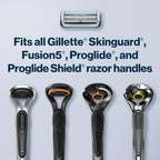Gillette SkinGuard Razors for Men, 1 Razor Handle and 2 Razor Blade Refills, Designed for Men with Sensitive Skin, Razor Bumps, and Shaving Irritation