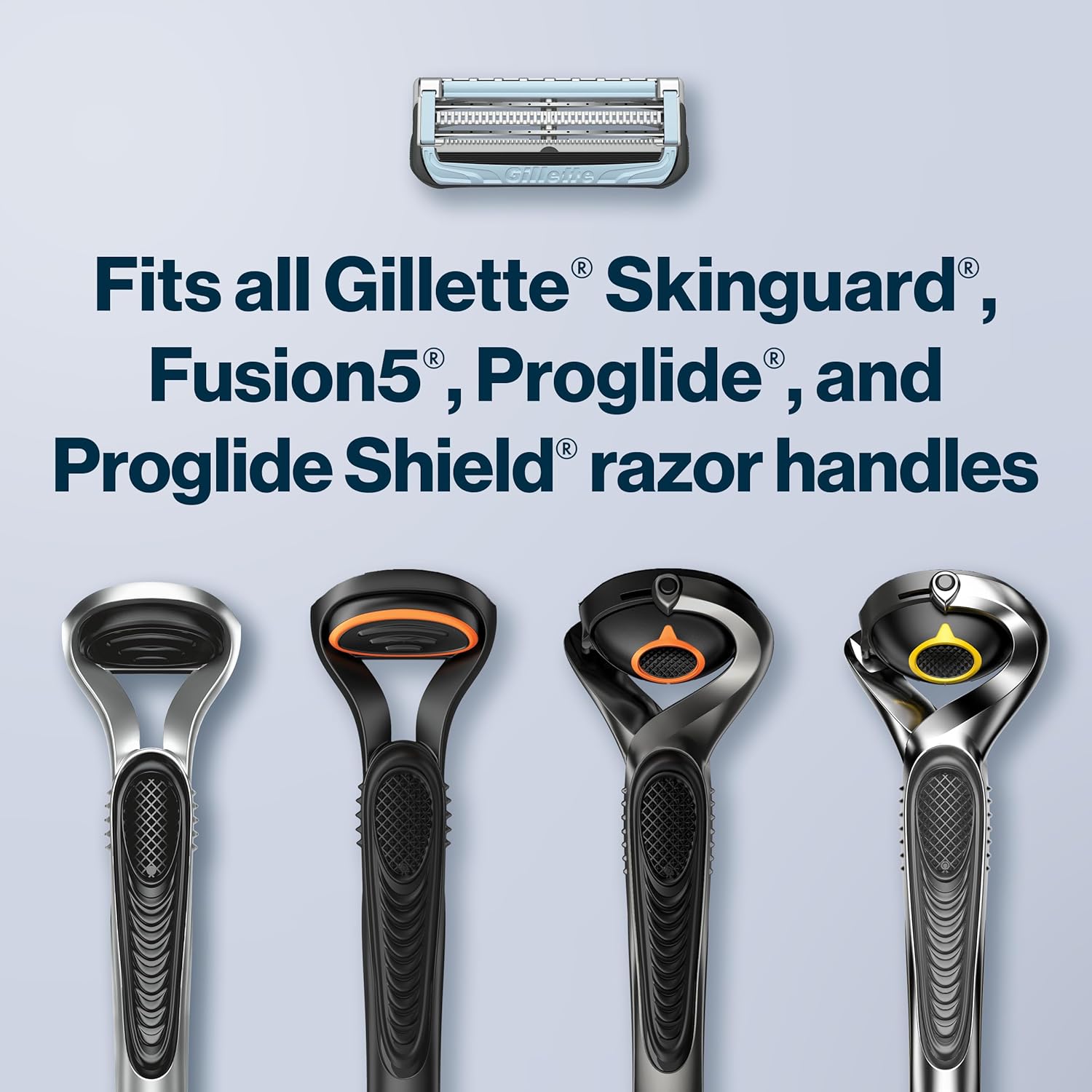 Gillette SkinGuard Razors for Men, 1 Razor Handle and 2 Razor Blade Refills, Designed for Men with Sensitive Skin, Razor Bumps, and Shaving Irritation