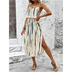 Roseseek Women'S Spaghetti Strap Tie Dye Cami Sun Dress Beach Midi Summer Dresses Resort Wear Vacation Outfits