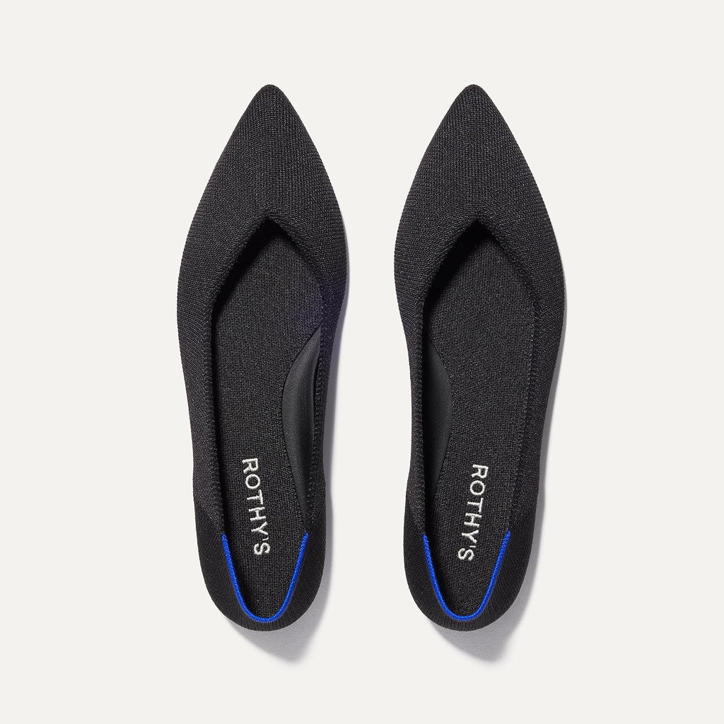 Rothy'S The Point Ii, Pointed-Toe Women'S Slip-On Ballet Flat With Cushioned Insole, Sustainable & Machine Washable