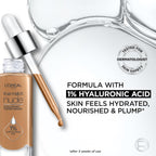 L'Oreal Paris True Match Nude Hyaluronic Tinted Serum Foundation with 1% Hyaluronic acid, Medium 4-5, 1 fl. oz.