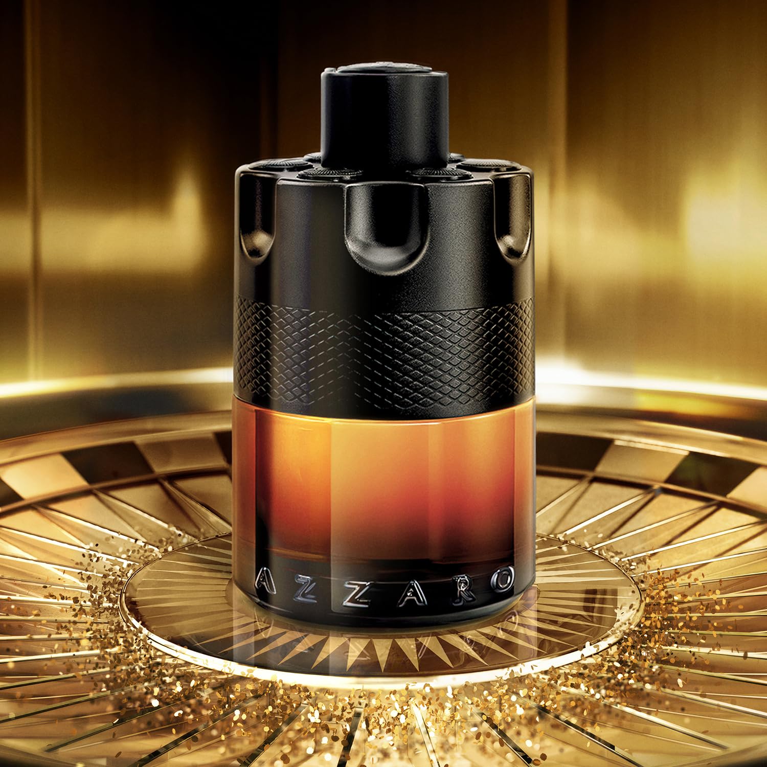 Azzaro The Most Wanted Parfum - Intense Mens Cologne Set ($205 Value) - 3-Piece Set with Full Size + Travel Size Fragrances, Hair & Body Wash - Lasting Wear