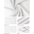 GKBK Womens Sleeveless Tank Top Form Fitting Spaghetti Strap Scoop Neck Ribbed Knit Basic Cami Layering Shirts