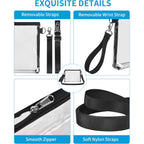 Bagenius Clear Bag For Stadium Events, Clear Purse With Detachable Strap, Sports Fan Handbag Purses For Game Day And Concert